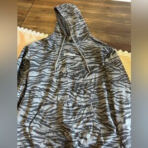 Gymshark grey and white patterned hoodie!